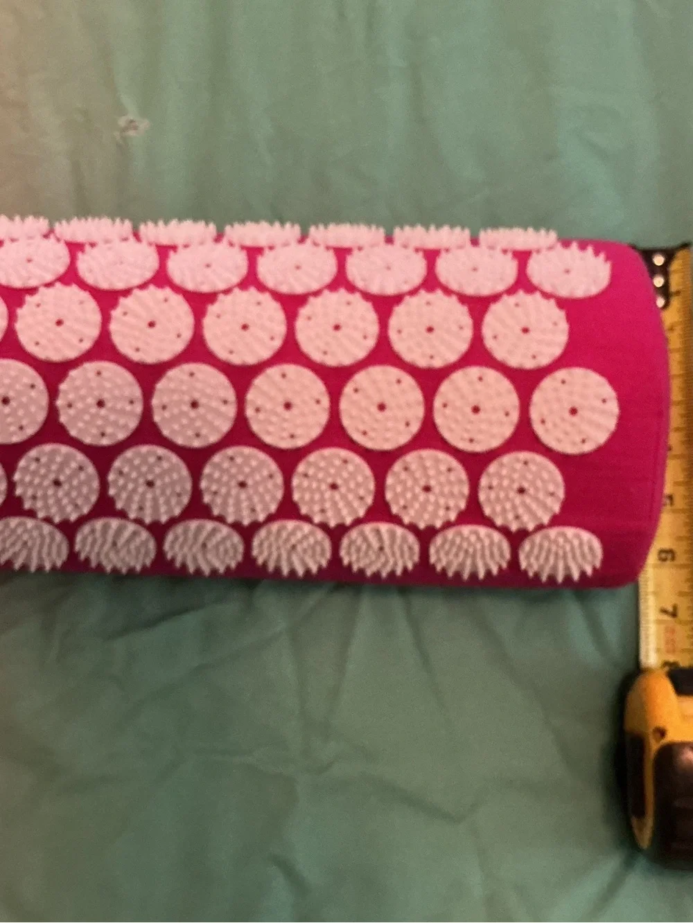 Bed of Nails Acupressure Pillow - Hot Pink with White Spikes